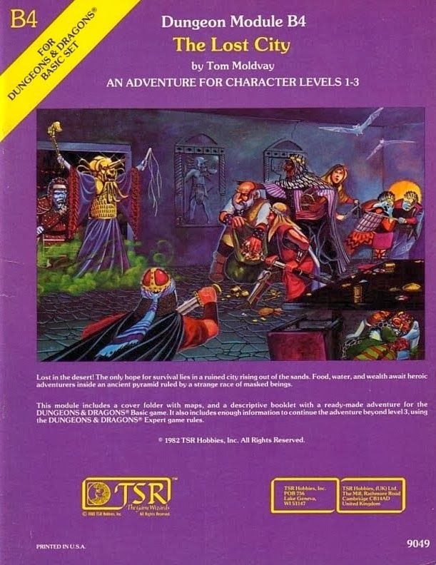 Dungeon Module B4 The Lost City